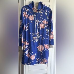 Women LONG Hoodie Midi Dress